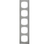 5-ая рамка Systeme Electric Merten SM M-Pure Decor Нержавеющая сталь/Алюминий SE MTN4050-3646