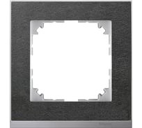1-ая рамка Systeme Electric Merten SM M-Pure Decor Сланец/Алюминий SE MTN4010-3669