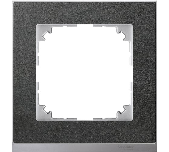 1-ая рамка Systeme Electric Merten SM M-Pure Decor Сланец/Алюминий SE MTN4010-3669 1