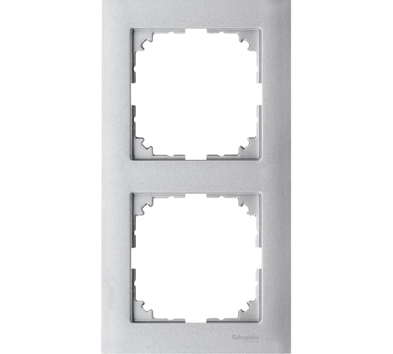 2-ая рамка Systeme Electric Merten SM M-Pure Алюминий SE MTN4020-3660 1
