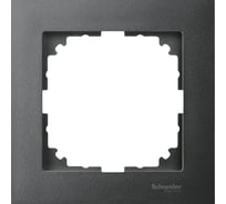 1-ая рамка Systeme Electric Merten SM M-Pure Антрацит SE MTN4010-3614