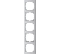5-ая рамка Systeme Electric Merten SM M-Pure Алюминий SE MTN4050-3660