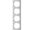 4-ая рамка Systeme Electric Merten SM M-Pure Алюминий SE MTN4040-3660 1
