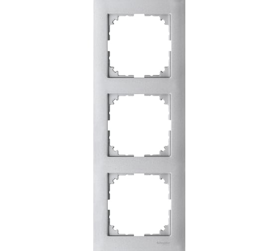 3-ая рамка Systeme Electric Merten SM M-Pure Алюминий SE MTN4030-3660