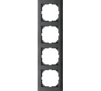 4-ая рамка Systeme Electric Merten SM M-Pure Антрацит SE MTN4040-3614