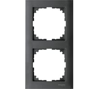 2-ая рамка Systeme Electric Merten SM M-Pure Антрацит SE MTN4020-3614