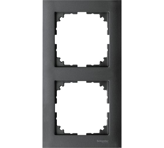2-ая рамка Systeme Electric Merten SM M-Pure Антрацит SE MTN4020-3614 1