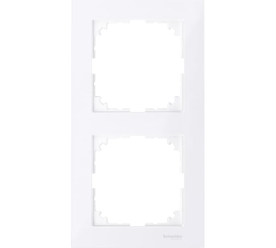 2-ая рамка Systeme Electric Merten SM M-Pure Бриллиантовый Белый SE MTN4020-3625 1