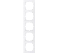 5-ая рамка Systeme Electric Merten SM M-Pure Полярно-Бел SE MTN4050-3619