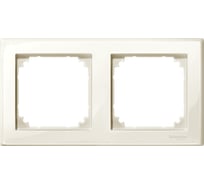 2-ая рамка Systeme Electric Merten SM M-Smart Беж глянец SE MTN478244