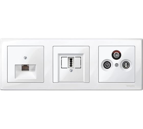 3-ая рамка Systeme Electric Merten SM M-Smart Бел глянец SE MTN478319
