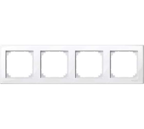 4-ая рамка Systeme Electric Merten SM M-Smart Бел глянец SE MTN478419 1