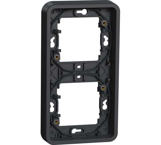 2-ая рамка Systeme Electric Mureva Styl Антрацит, вертикальная, IP55 SE MUR34151 1
