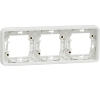 3-ая рамка Systeme Electric Mureva Styl Бел горизонтальная, IP55 MUR39109
