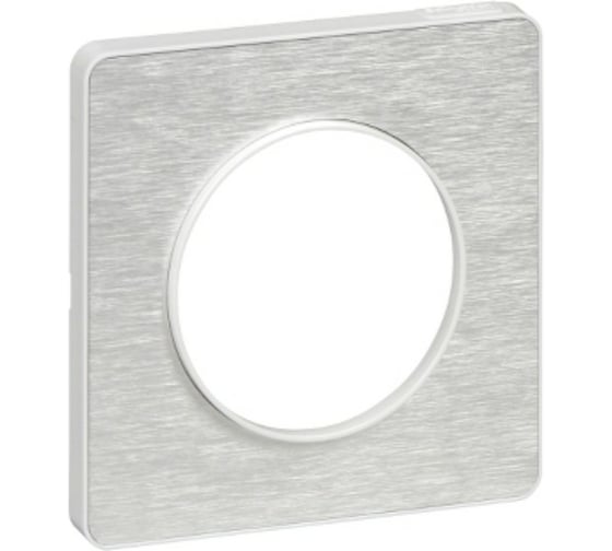 1-ая рамка Systeme Electric Odace Алюминий Мартель/Бел SE S52P802K 1