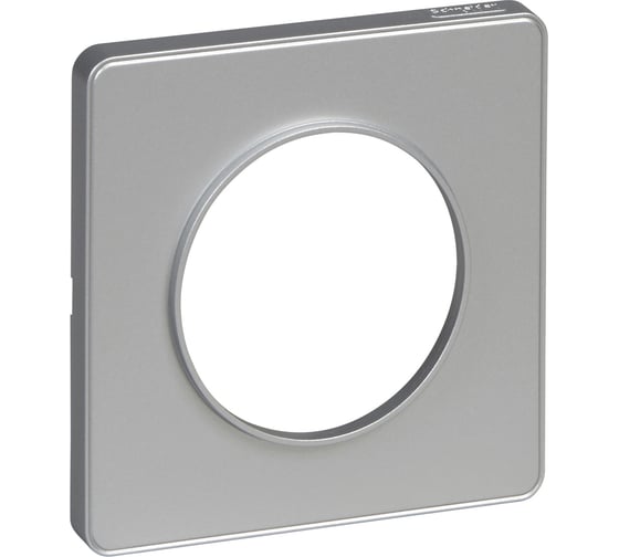 1-ая рамка Systeme Electric Odace Алюминий/Алюминий пластик SE S53P802 1