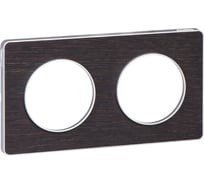 2-ая рамка Systeme Electric Odace Венге/Алюминий SE S53P804P