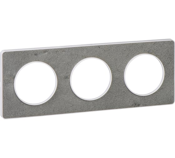 3-ая рамка Systeme Electric Odace Морской камень/Бел SE S52P806U 1