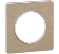 1-ая рамка Systeme Electric Odace Полированная бронза/Бел SE S52P802L