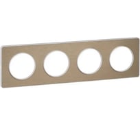 4-ая рамка Systeme Electric Odace Полированная бронза/Бел SE S52P808L