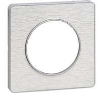 1-ая рамка Systeme Electric Odace Полированный алюминий/Алюминий SE S53P802J