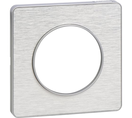 1-ая рамка Systeme Electric Odace Полированный алюминий/Алюминий SE S53P802J