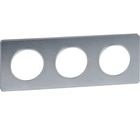 3-ая рамка Systeme Electric Odace Полированный алюминий/Алюминий SE S53P806J