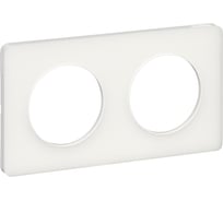 2-ая рамка Systeme Electric Odace Прозрачный Матовый Бел SE S52P804R