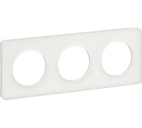 3-ая рамка Systeme Electric Odace Прозрачный Матовый Бел SE S52P806R