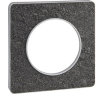 1-я рамка Systeme Electric Odace Черный фосфор/Бел SE S52P802T