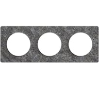 3-ая рамка Systeme Electric Odace Черный фосфор/Бел SE S52P806T