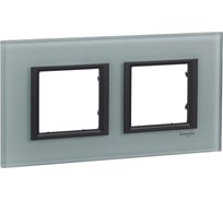 2-ая рамка Systeme Electric Unica Class Матовое стекло SE MGU68.004.7C3