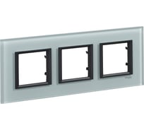 3-ая рамка Systeme Electric Unica Class Матовое стекло SE MGU68.006.7C3