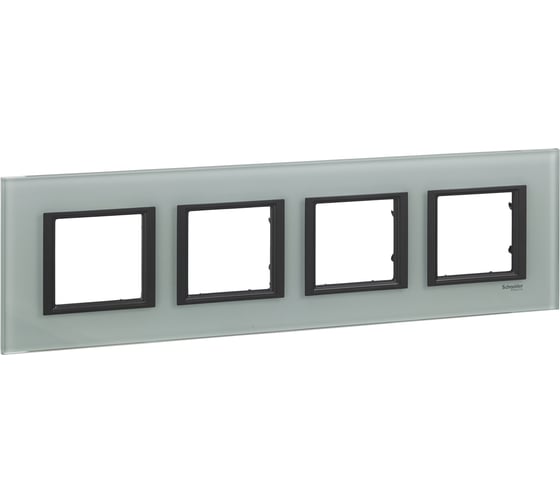 4-ая рамка Systeme Electric Unica Class Матовое стекло SE MGU68.008.7C3 1