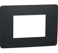 Рамка Systeme Electric Unica Modular Антрацит 3-модульная SE NU210354