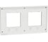 2-ная горизонтальная рамка Systeme Electric Unica Pure Алюминий матовый/Белая NU600480 2