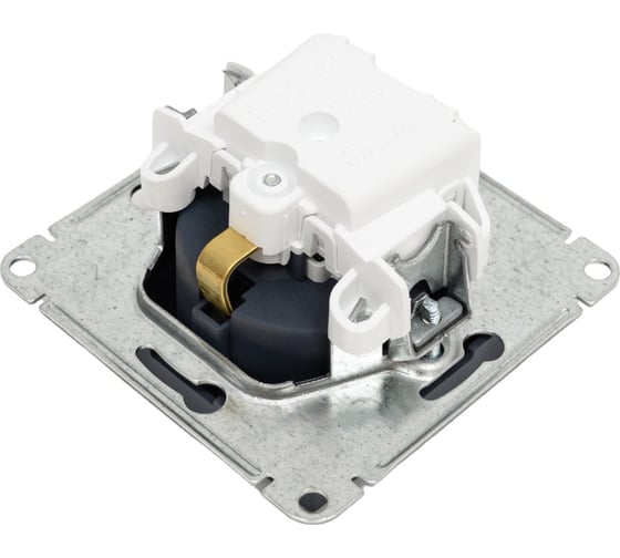 Розетка Systeme Electric AtlasDesign Грифель с/з со шторками, 16А, механизм SE ATN000745