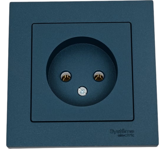 Розетка Systeme Electric AtlasDesign Изумруд б/з, 16А, в сборе SE ATN000840