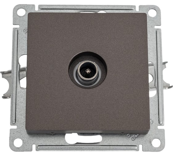 Розетка TV Systeme Electric AtlasDesign Мокко проходная 4DB, механизм SE ATN000692 1