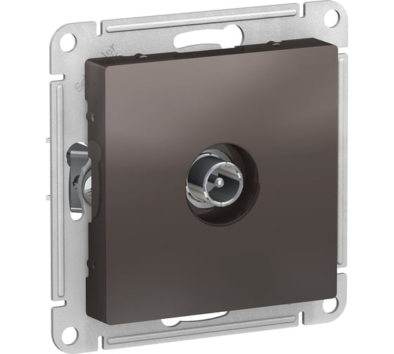 Розетка TV Systeme Electric AtlasDesign Мокко проходная 4DB, механизм SE ATN000692 1