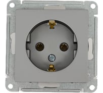 Розетка Systeme Electric AtlasDesign Сталь с/з, 16А, механизм SE ATN000943 19932610