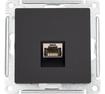 Компьютерная розетка Systeme Electric AtlasDesign Карбон RJ45, кат. 6A, механизм SE ATN001086