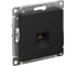 Розетка компьютерная Systeme Electric AtlasDesign, RJ45, кат. 6A, механизм, Карбон ATN001086 1