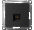 Розетка компьютерная Systeme Electric AtlasDesign, RJ45, кат. 6A, механизм, Карбон ATN001086 2