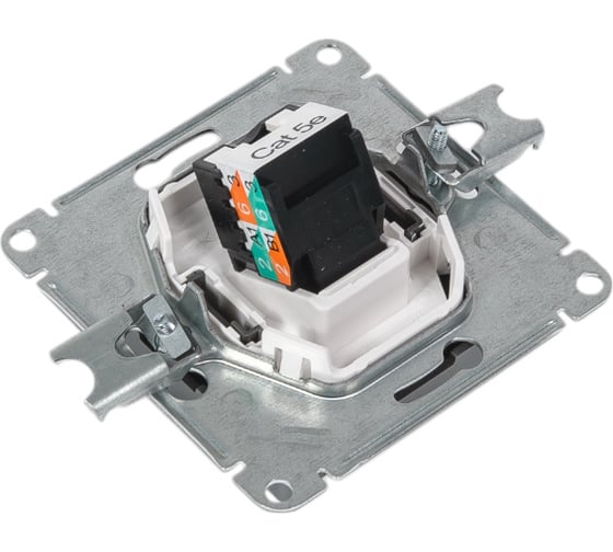 Компьютерная розетка Systeme Electric AtlasDesign Сталь RJ45, механизм SE ATN000983