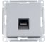 Компьютерная розетка Systeme Electric AtlasDesign Сталь RJ45, механизм SE ATN000983 1