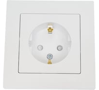 Розетка Systeme Electric AtlasDesign Жемчуг с/з со шторками, 16А, в сборе SE ATN000444