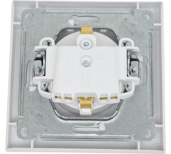 Розетка Systeme Electric AtlasDesign Жемчуг с/з со шторками, 16А, в сборе SE ATN000444