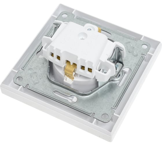 Розетка Systeme Electric AtlasDesign Жемчуг с/з со шторками, 16А, в сборе SE ATN000444