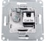 Двойная розетка Systeme Electric AtlasDesign Сталь комп+ТВ, RJ45+TV, кат.5E, механизм SE ATN000989 3